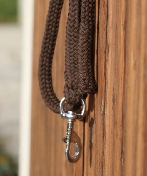 Longe pour chevaux en polyester marron